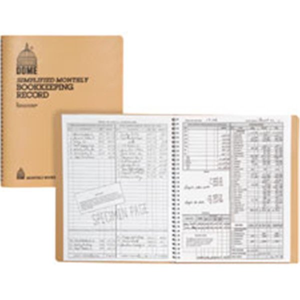 Dome Publishing Co Bookkeeping Record Book, Beige DO465529